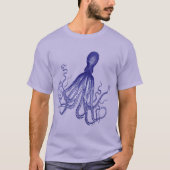 Blauer Kraken 5 T-Shirt (Vorderseite)