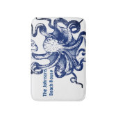 Blauer Kraken Badematte (Vorderseite Vertikal)