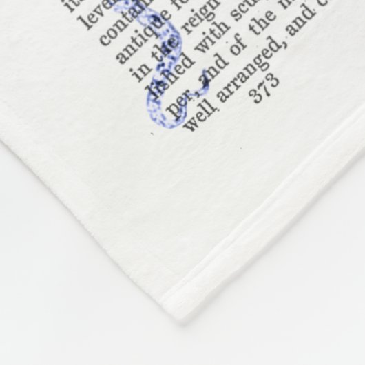 Blauer Kraken Fleecedecke (Ecke)