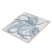 Blauer Kraken Fliese (Seite)