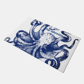 Blauer Kraken Fußmatte (Schrägansicht)