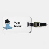 Blauer Kraken Gepäckanhänger (Vorderseite horizontal)