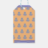 Blauer Kraken Geschenkanhänger (Vorderseite)