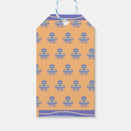 Blauer Kraken Geschenkanhänger