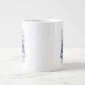 Blauer Kraken Jumbo-Tasse (Vorderseite)