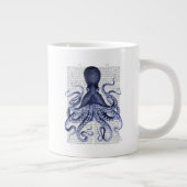 Blauer Kraken Jumbo-Tasse (Rechts)