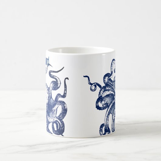 Blauer Kraken Kaffeetasse (Mittel)
