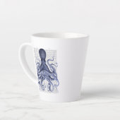 Blauer Kraken Milchtasse (Linke Ecke)