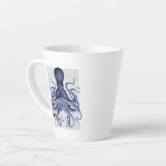 Blauer Kraken Milchtasse (Linke Ecke)