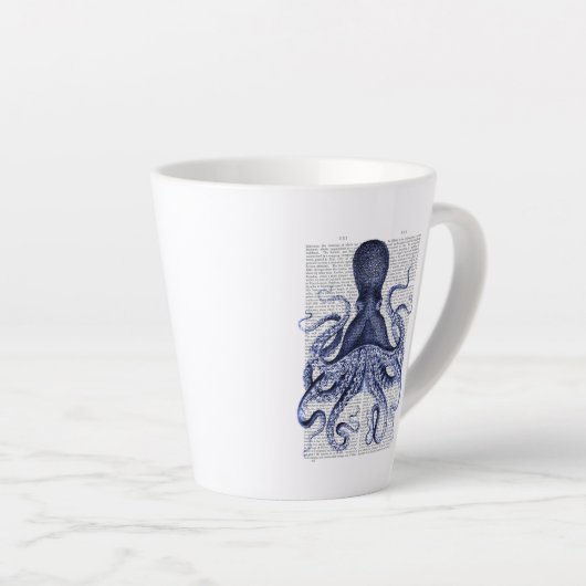 Blauer Kraken Milchtasse (Rechte Ecke)