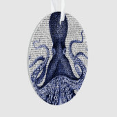 Blauer Kraken Ornament (Vorderseite)