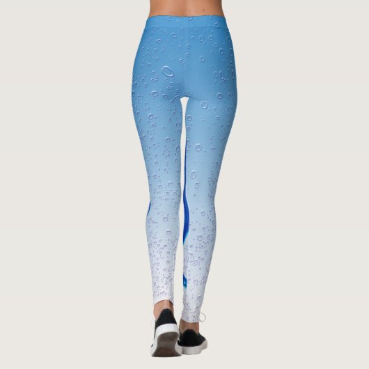 Blauer Kraken-Pop Leggings (Rückseite)