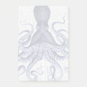 Blauer Kraken Post-it Klebezettel (Vorderseite)