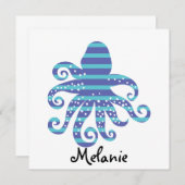 Blauer Kraken-Puzzle (Vorne/Hinten)