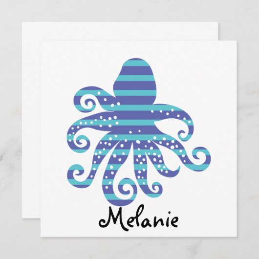 Blauer Kraken-Puzzle (Vorne/Hinten)