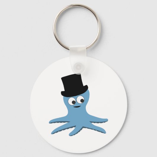 Blauer Kraken Schlüsselanhänger (Vorderseite)