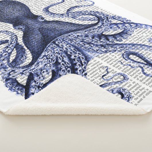 Blauer Kraken Sherpadecke (3/4)