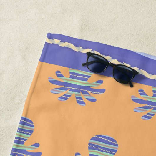 Blauer Kraken Strandtuch (Beispiel)