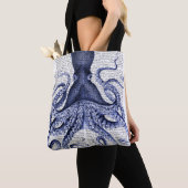 Blauer Kraken Tasche (Von Nahem)