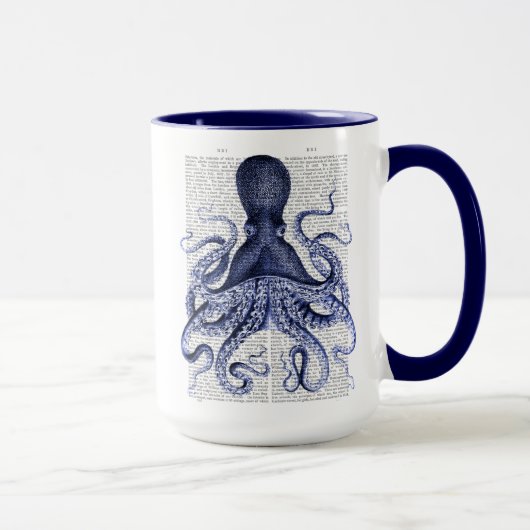 Blauer Kraken Tasse (Rechts)