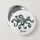 Blauer Kraken Thunder_Cove Button (Vorne & Hinten)