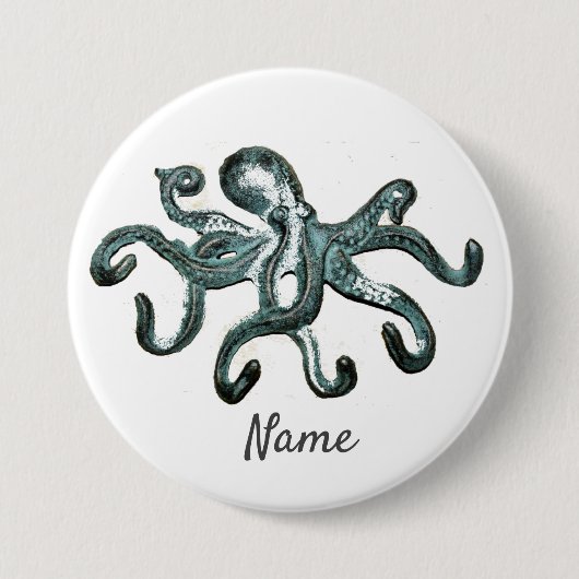 Blauer Kraken Thunder_Cove Button (Vorderseite)