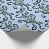 Blauer Kraken Thunder_Cove Geschenkpapier (Ecke)