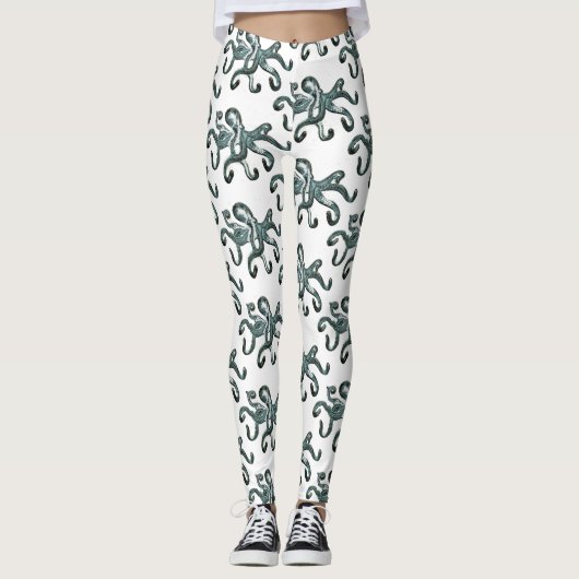 Blauer Kraken Thunder_Cove Leggings (Vorderseite)
