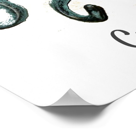 Blauer Kraken Thunder_Cove Poster (Ecke)