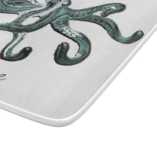 Blauer Kraken Thunder_Cove Schneidebrett (Ecke)