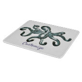 Blauer Kraken Thunder_Cove Schneidebrett (Ecke)