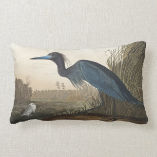 Blauer Kranich oder Heron von Vögeln Amerikas Lendenkissen