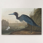 Blauer Kranich oder Heron von Vögeln Amerikas Puzzle (Horizontal)