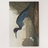 Blauer Kranich oder Heron von Vögeln Amerikas Puzzle (Vertikal)