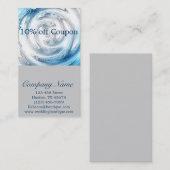 blauer Kräuselungsklempner des modernen abstrakten Rabattkarte (Vorne/Hinten)