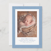 Blauer Kräuterknochen-Rahmen, einfache Geburt des Ankündigung (Vorderseite)