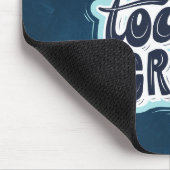 Blauer kreativer Text Mousepad (Ecke)