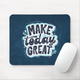 Blauer kreativer Text Mousepad