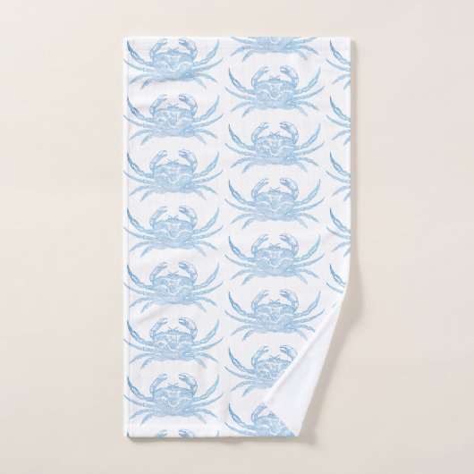 Blauer Krebs Badhandtuch Set (Handtuch)