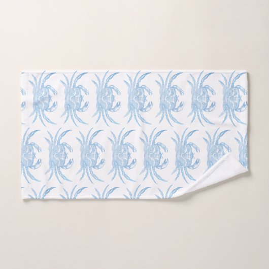 Blauer Krebs Badhandtuch Set (Handtuch)