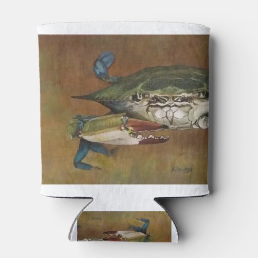 Blauer Krebs Dosenkühler (Rückseite)