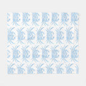 Blauer Krebs Fleecedecke (Vorderseite (Horizontal))