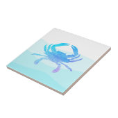 Blauer Krebs Fliese (Seite)