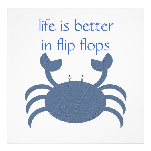 Blauer Krebs Fotodruck (Vorne)