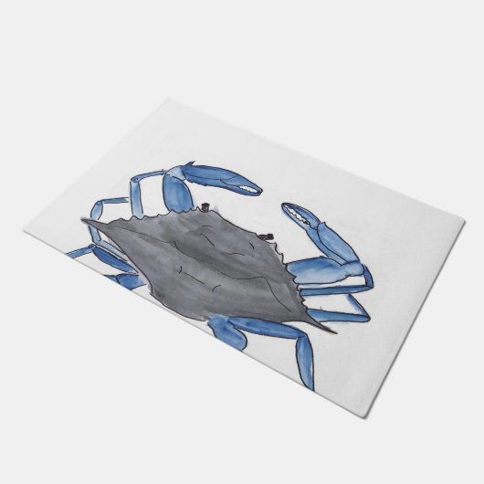 Blauer Krebs Fußmatte (Schrägansicht)