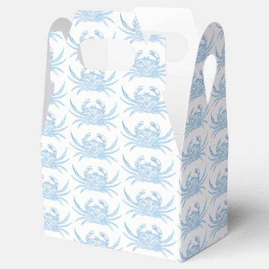 Blauer Krebs Geschenkschachtel (Geöffnet)