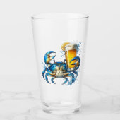 Blauer Krebs Glas (Vorderseite)
