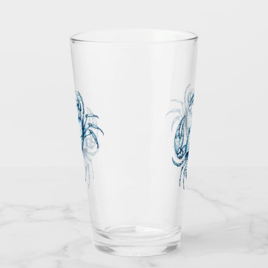 Blauer Krebs Glas (Links)