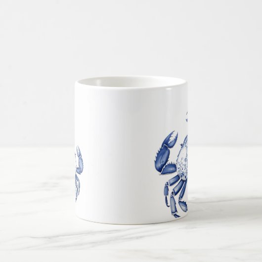Blauer Krebs Kaffeetasse (Mittel)