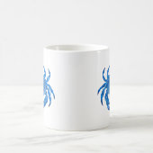 Blauer Krebs Kaffeetasse (Mittel)